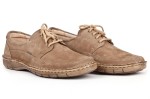 Men's shoes, lace, natural leather nubuck - beige - Escott